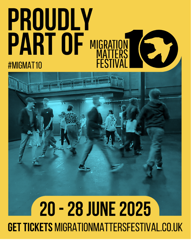 This is an image of the poster for Registration - a play by Stage@Leeds Young Company at Migration Matters Festival 2025