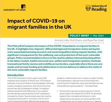 This is an screenshot of the Impact of COVID-19 on migrant families in the UK report from the University of Leeds. The original report can be accessed here: https://campaignmonitor.leeds.ac.uk/t/y-l-mbotd-dhitqtdji-p/